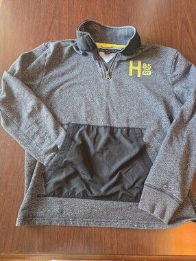 Tommy Hilfiger Boys  Large Gray Quarter-Zip Pullover